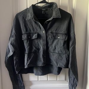Black Forever 21 Jean Jacket